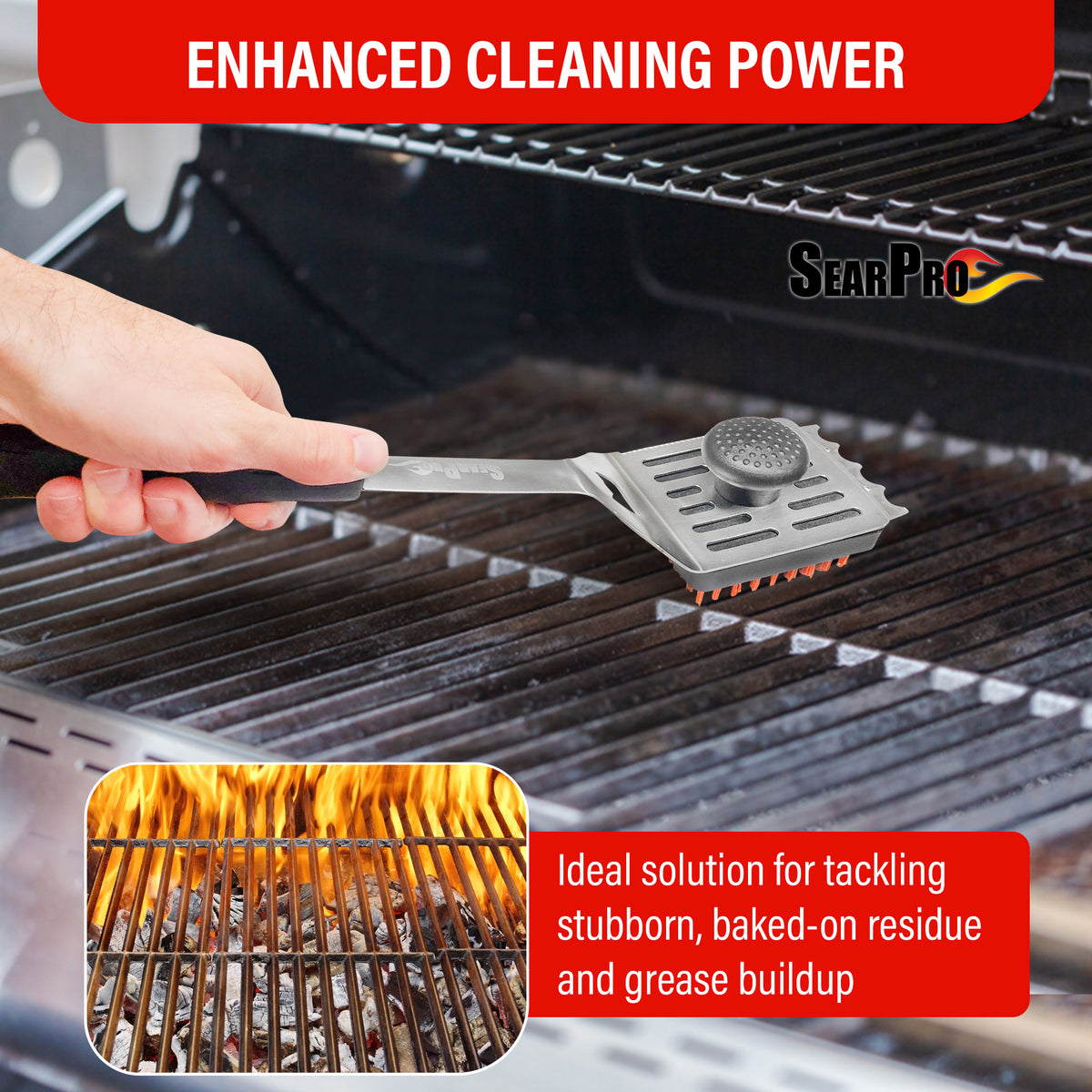 SearPro 5-1 Grill Brush Combo